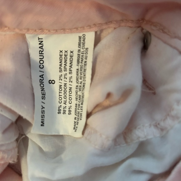 NINE WEST JEANS Gramercy Peach Melba Skinny Ankle Jeans Stretchy Women's Size 8 - Picture 3 of 4